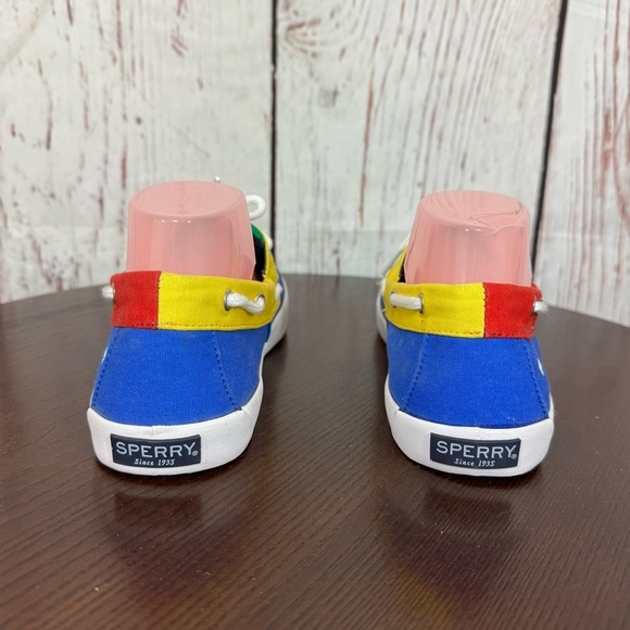 Sperry Top Slider Tuck Multicolor Primary colors block Men’s Boat/Loafer shoes 8 - Picture 10 of 15